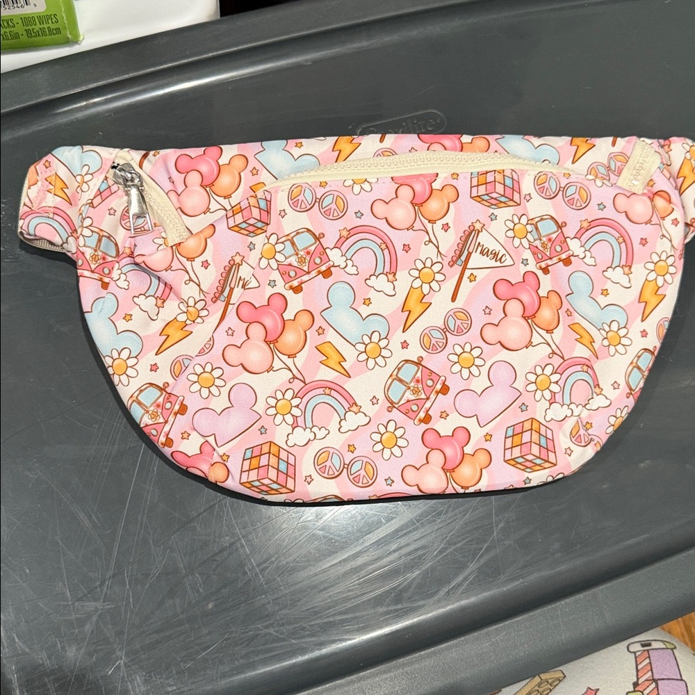 Disney “Peace, Love & Mickey” Pink Fanny Pack by Made with Magic New